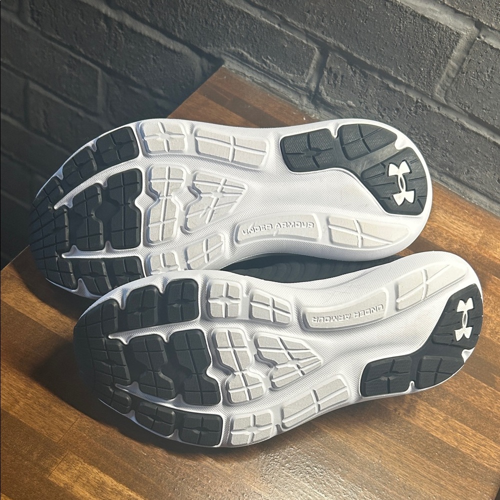 Under Armour Black and White Slip-On Training Sneakers - Picture 3 of 5